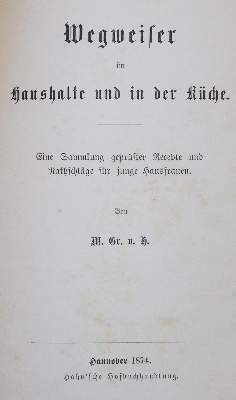 Bild Nr.1: 143-793 H(oltzendorf),M.v.: (Küche und Haushalt, Kochbücher)