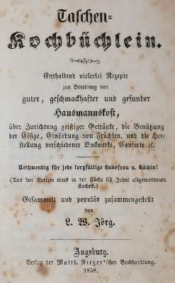 Bild Nr.3: 143-797 Jörg,L.W.: (Küche und Haushalt, Kochbücher)