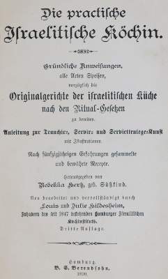 Bild Nr.4: 143-798 Hertz,R.: (Küche und Haushalt, Kochbücher, Jüdische Küche)