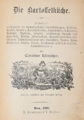 Bild Nr.1: 143-803 Kümicher,C.: (Küche und Haushalt, Kochbücher, Kartoffelküche)