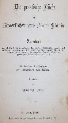 Bild Nr.1: 143-805 Klein,M.: (Küche und Haushalt, Kochbücher)