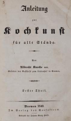 Bild Nr.1: 143-808 Knoche,A.: (Küche und Haushalt, Kochbücher)