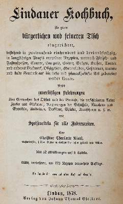 Bild Nr.1: 143-832 Riedl,C.C.: (Küche und Haushalt, Kochbücher, Lindau)