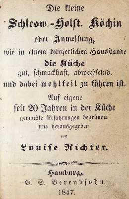 Bild Nr.1: 143-848 Richter,L.: (Küche und Haushalt, Kochbücher, Miniaturbücher)