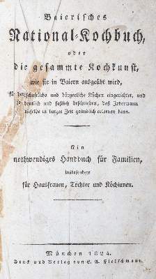 Bild Nr.1: 143-852 National-Kochbuch, Baierisches,: (Küche und Haushalt, Kochbücher)