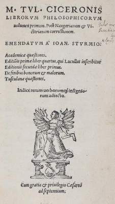 Bild Nr.1: 143-88 Cicero,M.T.: (Alte Drucke, Handschriften und Theologie)