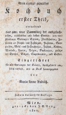 Bild Nr.1: 143-893 Rudisch,M.A.: (Küche und Haushalt, Kochbücher)