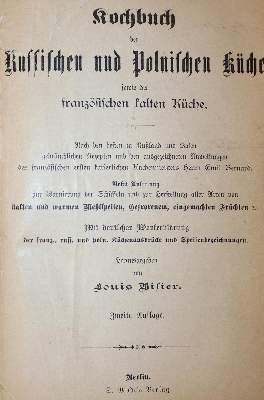 Bild Nr.1: 143-894 Bisier,L.: (Küche und Haushalt, Kochbücher, Russland)