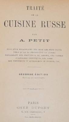Bild Nr.1: 143-895 Petit,A.: (Küche und Haushalt, Kochbücher, Russland)