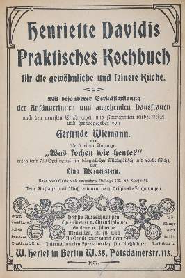 Bild Nr.1: 143-896 Sammlung: (Küche und Haushalt, Kochbücher)