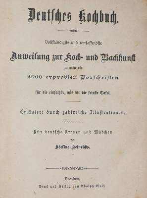Bild Nr.1: 143-910 Sammlung: (Küche und Haushalt, Kochbücher)