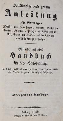 Bild Nr.6: 143-910 Sammlung: (Küche und Haushalt, Kochbücher)