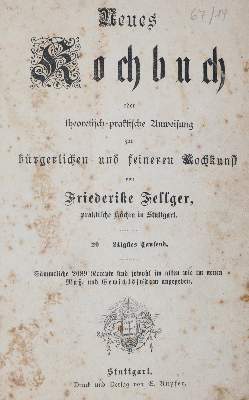 Bild Nr.1: 143-911 Sammlung: (Küche und Haushalt, Kochbücher)