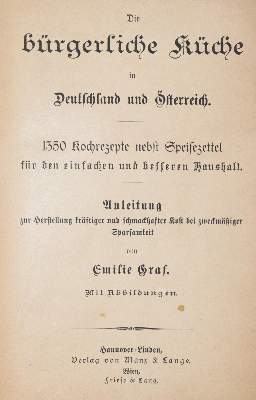 Bild Nr.1: 143-913 Sammlung: (Küche und Haushalt, Kochbücher)