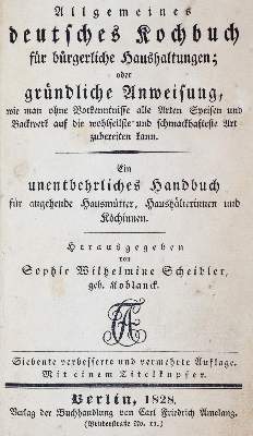 Bild Nr.1: 143-918 Scheibler,S.W.: (Küche und Haushalt, Kochbücher)