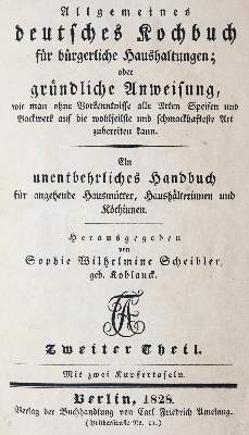 Bild Nr.1: 143-919 Scheibler,S.W.: (Küche und Haushalt, Kochbücher)