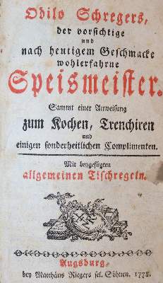Bild Nr.1: 143-929 Schreger,O.: (Küche und Haushalt, Kochbücher)