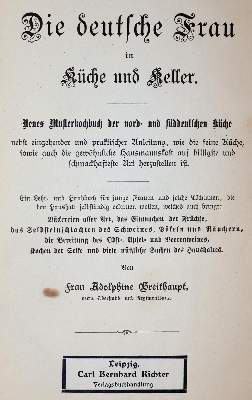 Bild Nr.1: 143-930 Emmerich,E.: (Küche und Haushalt, Kochbücher, Schwaben)