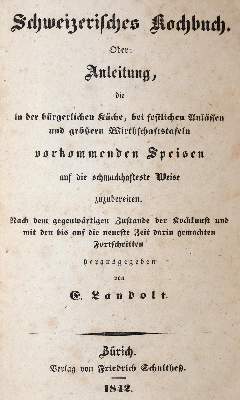 Bild Nr.1: 143-933 Ebert,J.L.: (Küche und Haushalt, Kochbücher, Schweiz)