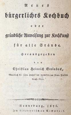 Bild Nr.1: 143-946 Steinbeck,C.H.: (Küche und Haushalt, Kochbücher)