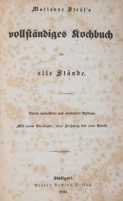 Bild Nr.1: 143-952 Strüf,M.: (Küche und Haushalt, Kochbücher)