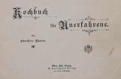 Bild Nr.2: 143-954 Thaler,C.: (Küche und Haushalt, Kochbücher)