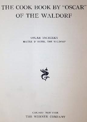 Bild Nr.1: 143-956 Tschirky,O.: (Küche und Haushalt, Kochbücher)