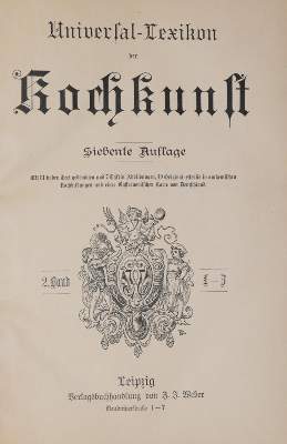 Bild Nr.1: 143-958 Universal-Lexikon: (Küche und Haushalt, Kochbücher)