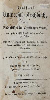 Bild Nr.1: 143-969 Weilhuber,F.A.: (Küche und Haushalt, Kochbücher)
