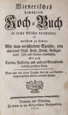 Bild Nr.1: 143-973 (Gartler,I.).: (Küche und Haushalt, Kochbücher, Wien)