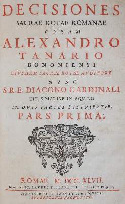 Bild Nr.1: 143-99 Decisiones: (Alte Drucke, Handschriften und Theologie)
