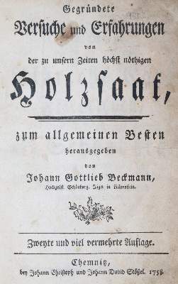 Bild Nr.1: 143-994 Beckmann,J.G.: (Land- und Forstwirtschaft, Forstwirtschaft)