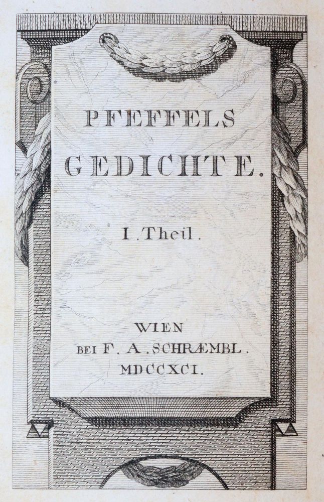 Große Abbildung Nr.1: 144-1054 Pfeffel,G.K.: (Literatur und illustrierte Bücher bis 19.Jahrhundert)
