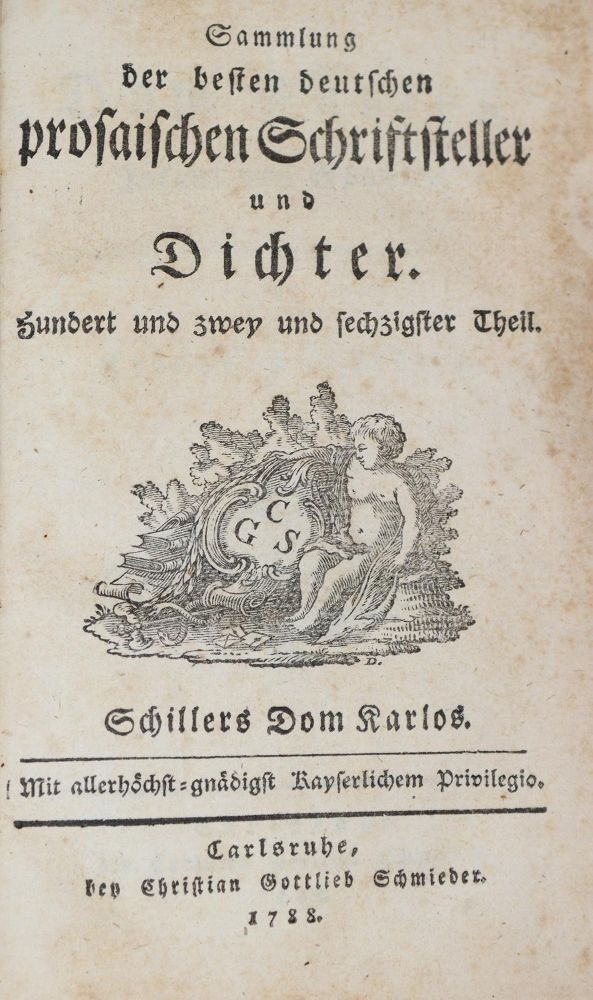 Große Abbildung Nr.1: 144-1072 Schiller,F.: (Literatur und illustrierte Bücher bis 19.Jahrhundert)