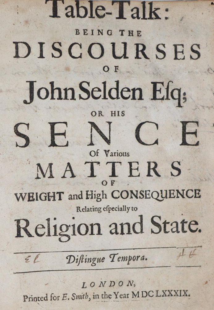 Große Abbildung Nr.1: 144-1076 Selden,J.: (Literatur und illustrierte Bücher bis 19.Jahrhundert)