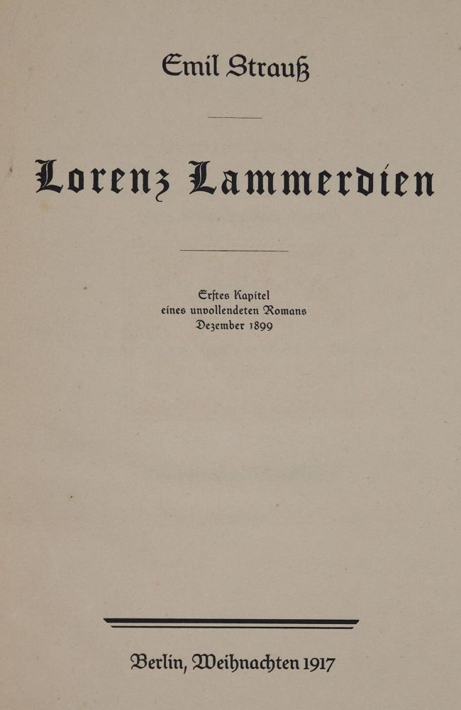 Große Abbildung Nr.3: 144-1079 Strauß,E.: (Literatur und illustrierte Bücher bis 19.Jahrhundert)