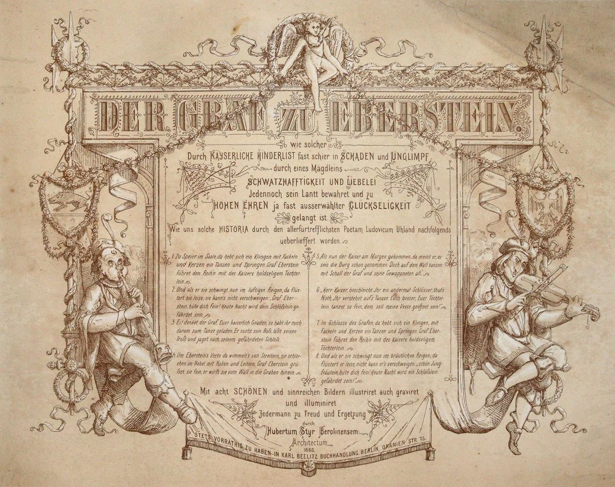 Große Abbildung Nr.1: 144-1084 Uhland,L.: (Literatur und illustrierte Bücher bis 19.Jahrhundert)