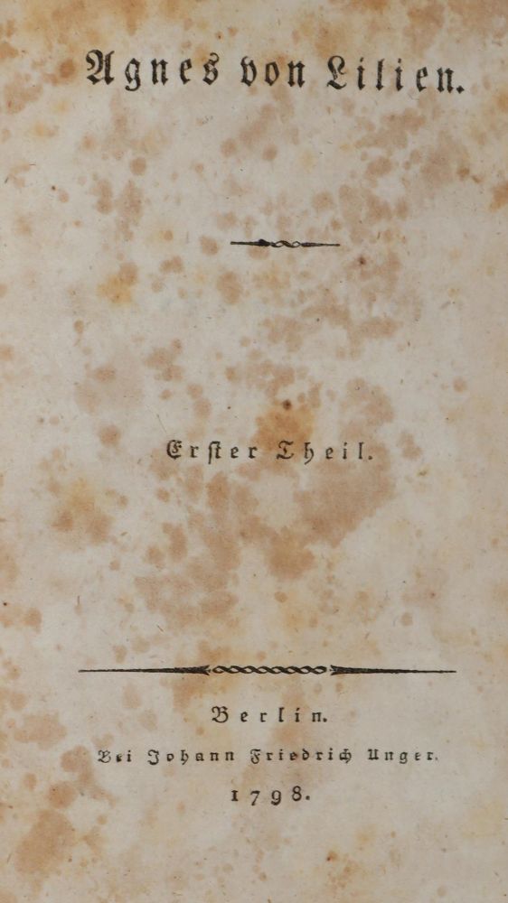 Große Abbildung Nr.1: 144-1096 (Wolzogen,C.v.).: (Literatur und illustrierte Bücher bis 19.Jahrhundert)