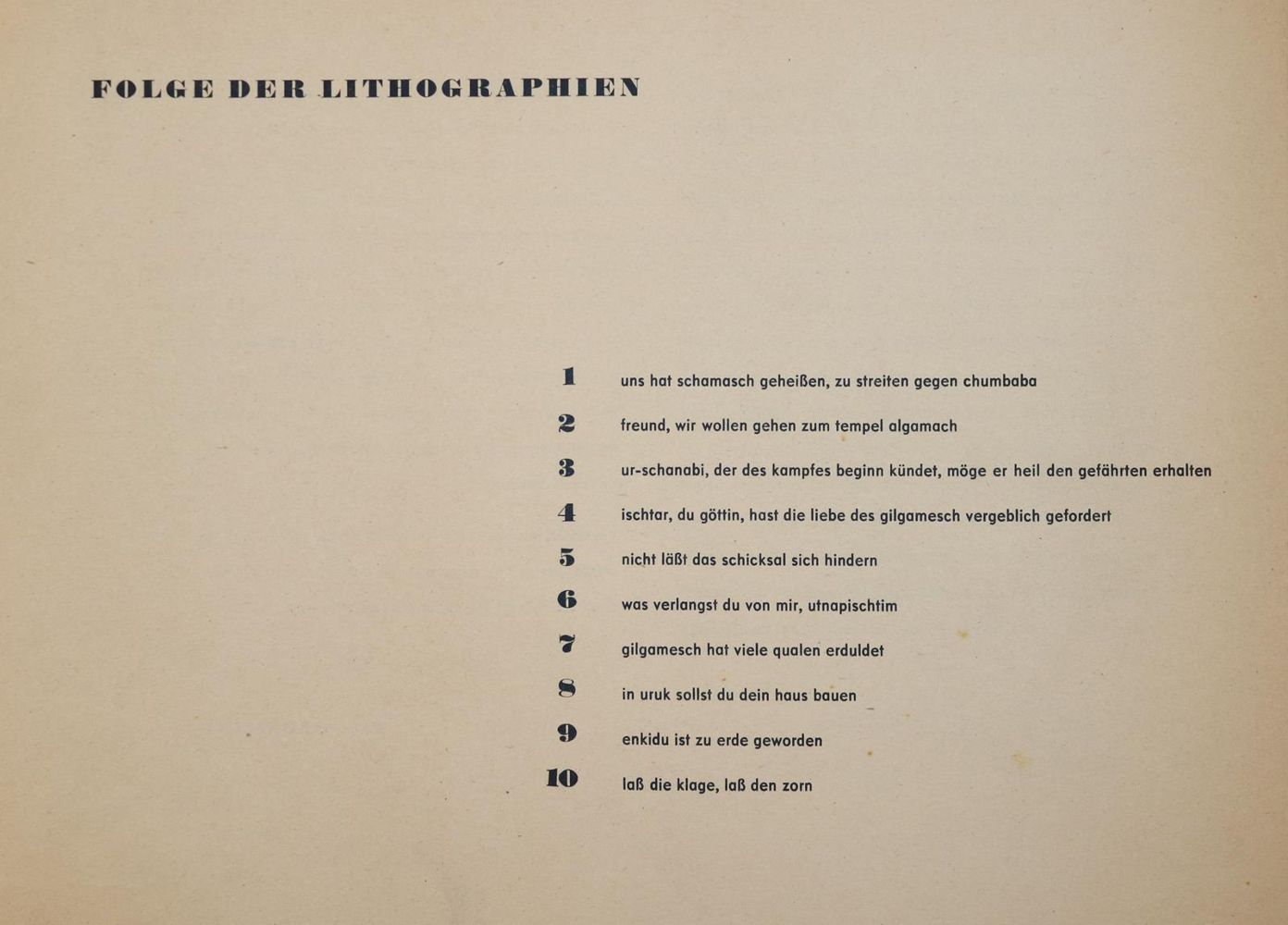Große Abbildung Nr.15: 144-1105 Baumeister,W.: (Literatur und illustrierte Bücher 20.Jahrhundert - Alte Literatur in modernen Ausgaben)
