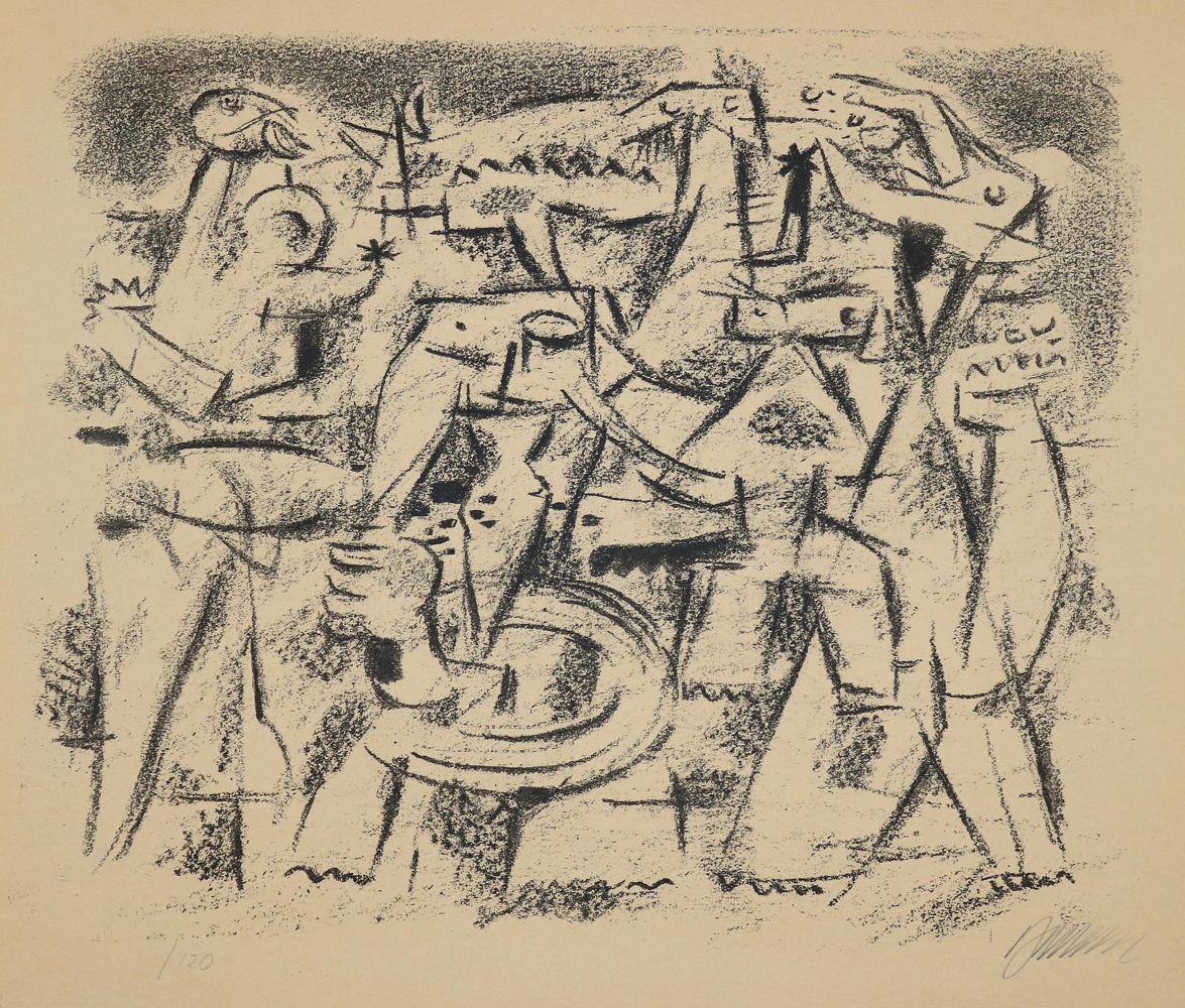 Große Abbildung Nr.3: 144-1105 Baumeister,W.: (Literatur und illustrierte Bücher 20.Jahrhundert - Alte Literatur in modernen Ausgaben)