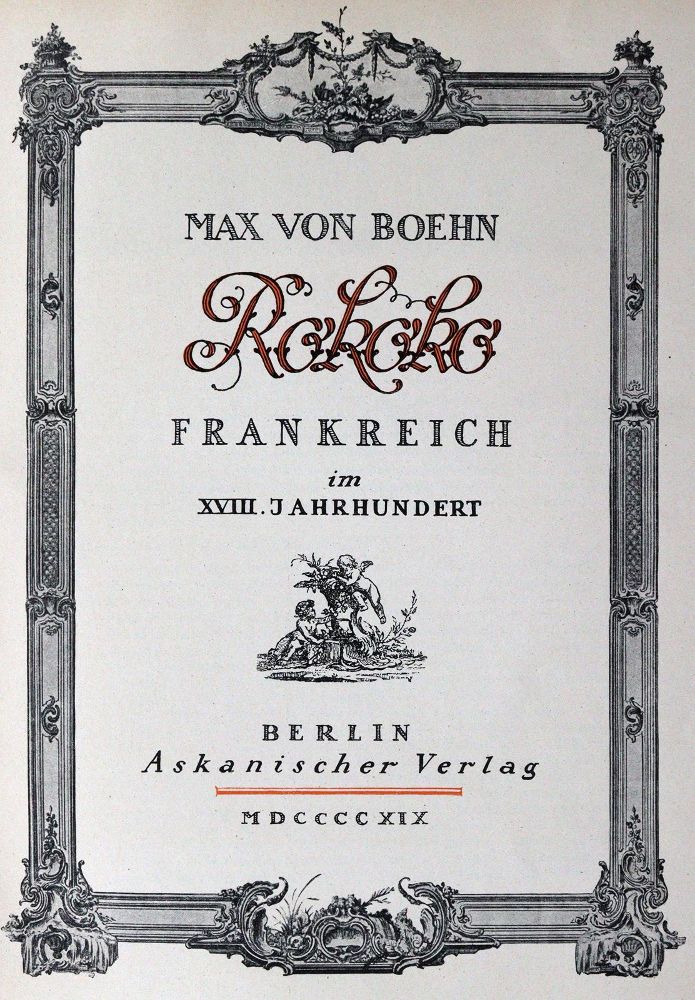 Große Abbildung Nr.1: 144-1112 Boehn,M.v.: (Literatur und illustrierte Bücher 20.Jahrhundert - Alte Literatur in modernen Ausgaben)