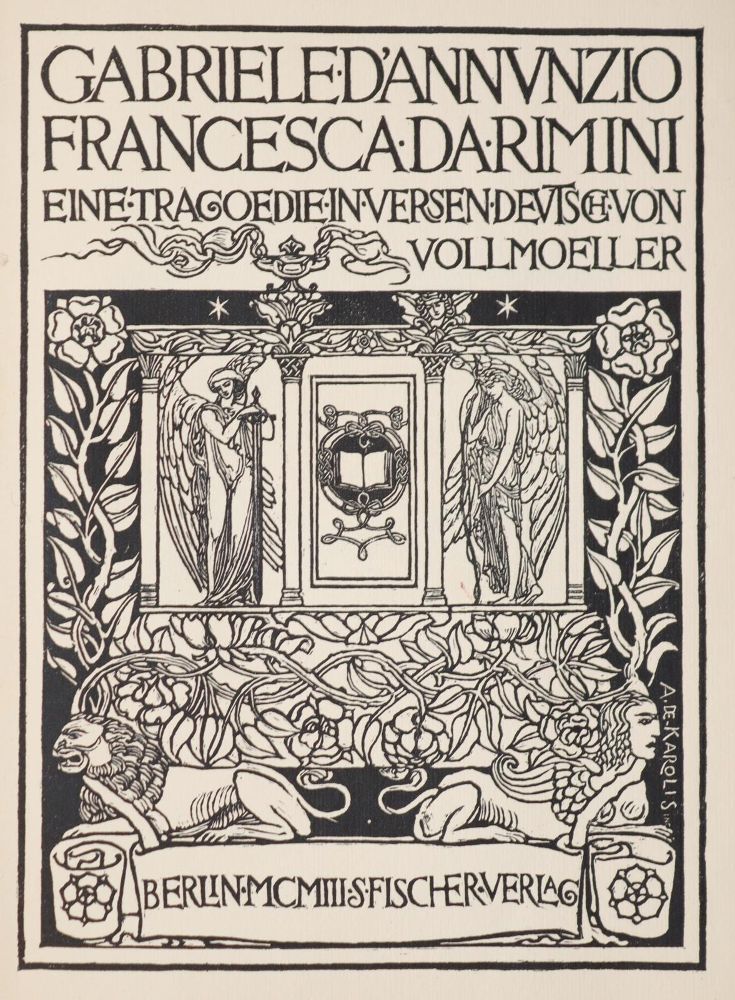 Große Abbildung Nr.1: 144-1128 D'Annunzio,G.: (Literatur und illustrierte Bücher 20.Jahrhundert - Alte Literatur in modernen Ausgaben)