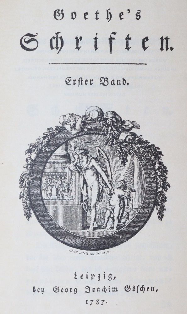 Große Abbildung Nr.2: 144-1163 Goethe,J.W.v.: (Literatur und illustrierte Bücher 20.Jahrhundert - Alte Literatur in modernen Ausgaben)
