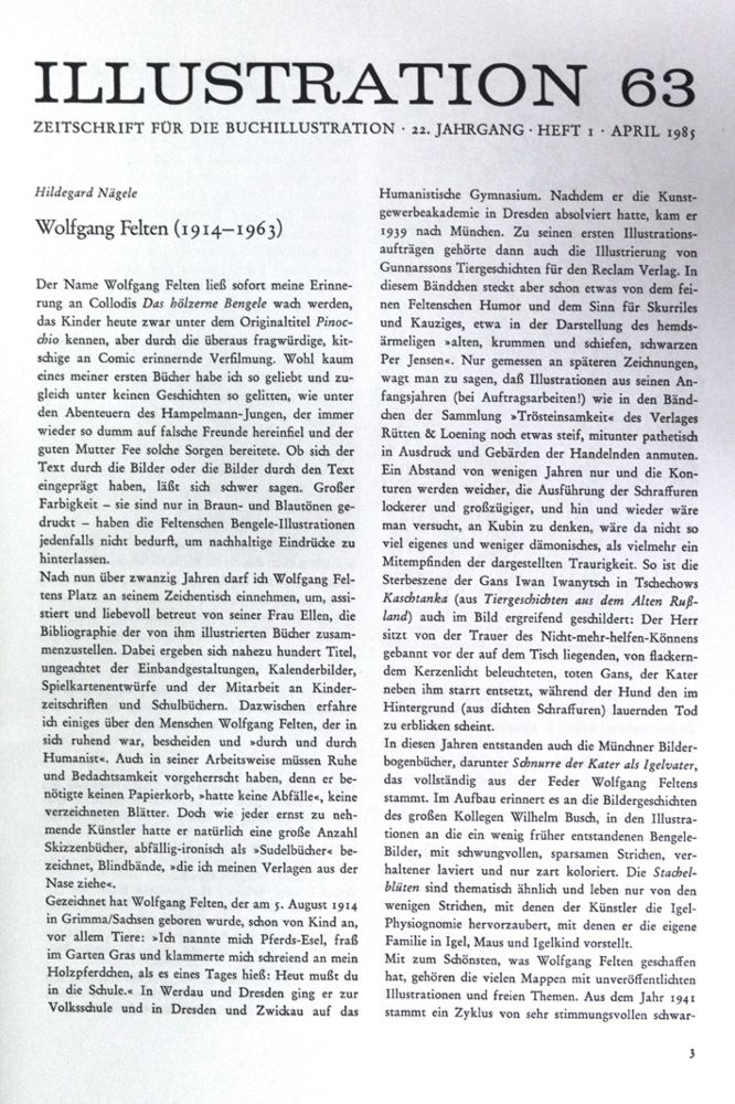 Große Abbildung Nr.1: 144-1187 Illustration 63.: (Literatur und illustrierte Bücher 20.Jahrhundert - Alte Literatur in modernen Ausgaben)