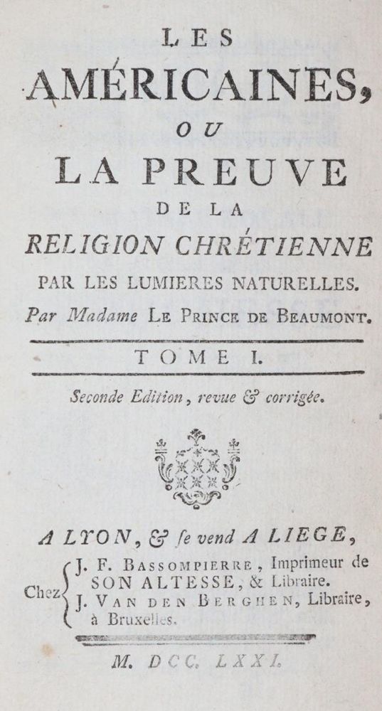 Große Abbildung Nr.1: 144-119 Leprince de Beaumont,(J.M.).: (Alte Drucke, Handschriften und Theologie)
