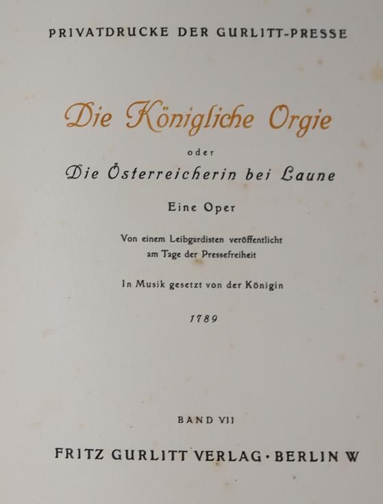 Große Abbildung Nr.1: 144-1203 Königliche Orgie, Die,: (Literatur und illustrierte Bücher 20.Jahrhundert - Alte Literatur in modernen Ausgaben)