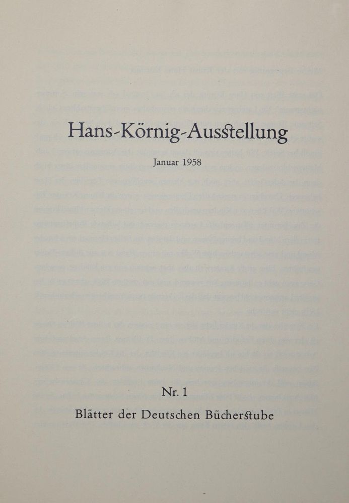 Große Abbildung Nr.2: 144-1204 Körnig,H.: (Literatur und illustrierte Bücher 20.Jahrhundert - Alte Literatur in modernen Ausgaben)