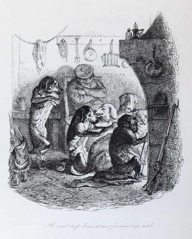 Große Abbildung Nr.4: 144-1207 La Fontaine,J.de.: (Literatur und illustrierte Bücher 20.Jahrhundert - Alte Literatur in modernen Ausgaben)