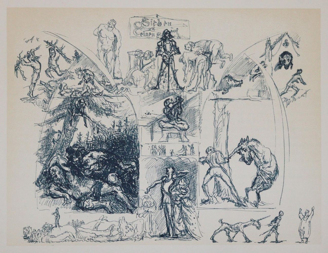 Große Abbildung Nr.2: 144-1258 Reznicek.: (Literatur und illustrierte Bücher 20.Jahrhundert - Alte Literatur in modernen Ausgaben)