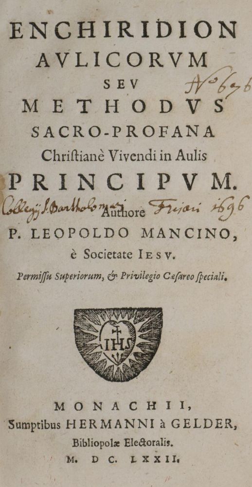 Große Abbildung Nr.1: 144-126 Manzin (Mancinus),L.: (Alte Drucke, Handschriften und Theologie)